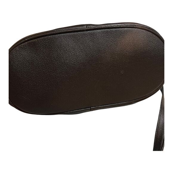 Toni Large Black Leather Crossbody Bag Adjustable Strap Zip Top Classic Purse - Picture 5 of 10